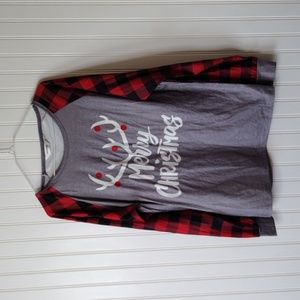 Merry Christmas PJ top